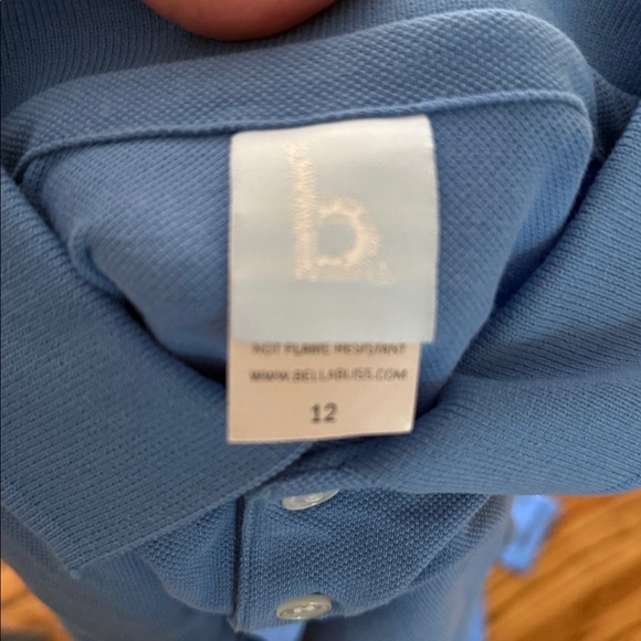 Bella bliss boys periwinkle polo shirt sizes 8 & 12 NEW - Picture 6 of 6